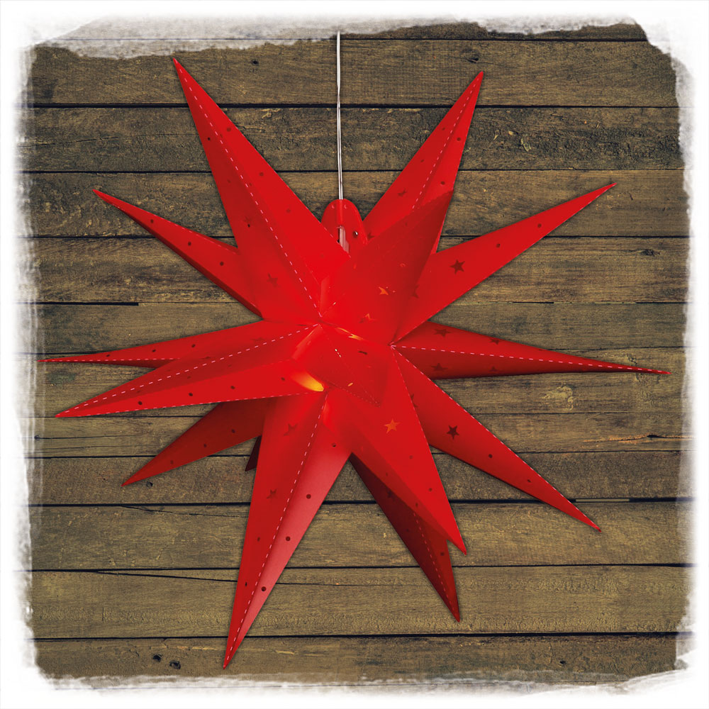 Adventsstern 60x60x60cm rot Falkenstein