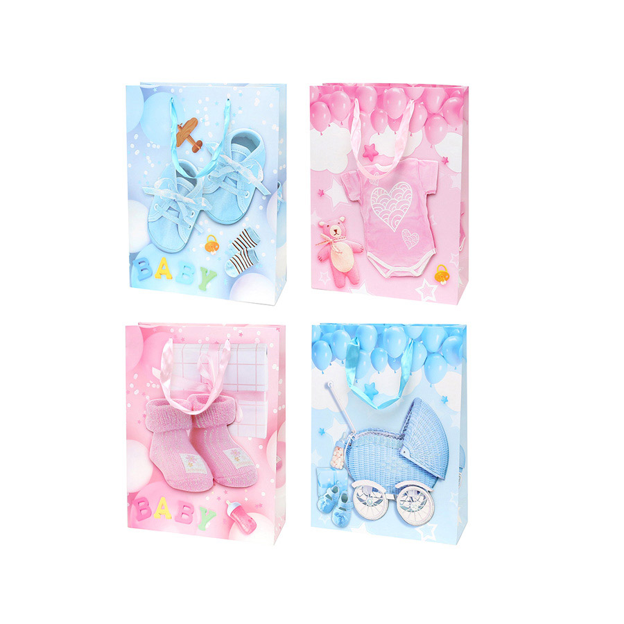 Geschenktüte groß Baby Glitter