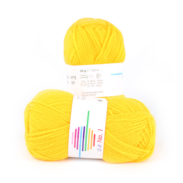 Strickwolle No.1 gelb 1470