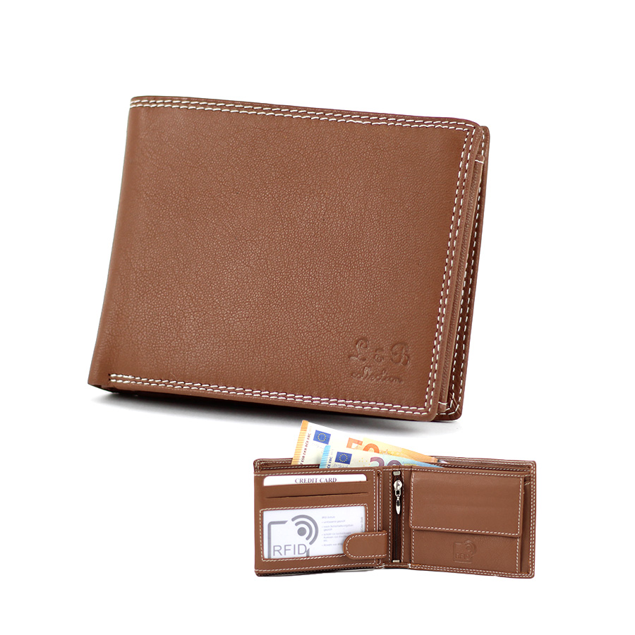 Geldbörse L&B He. quer 2339 braun