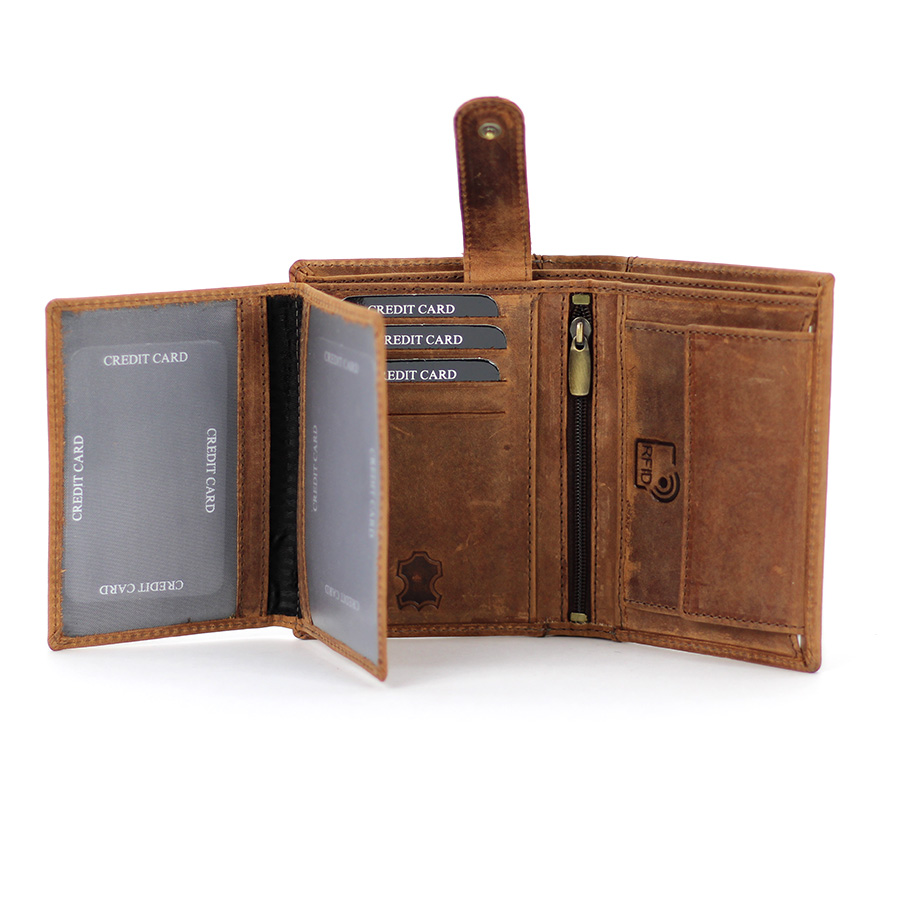 Geldbörse L&B Wild Herren hoch 2395 TAN