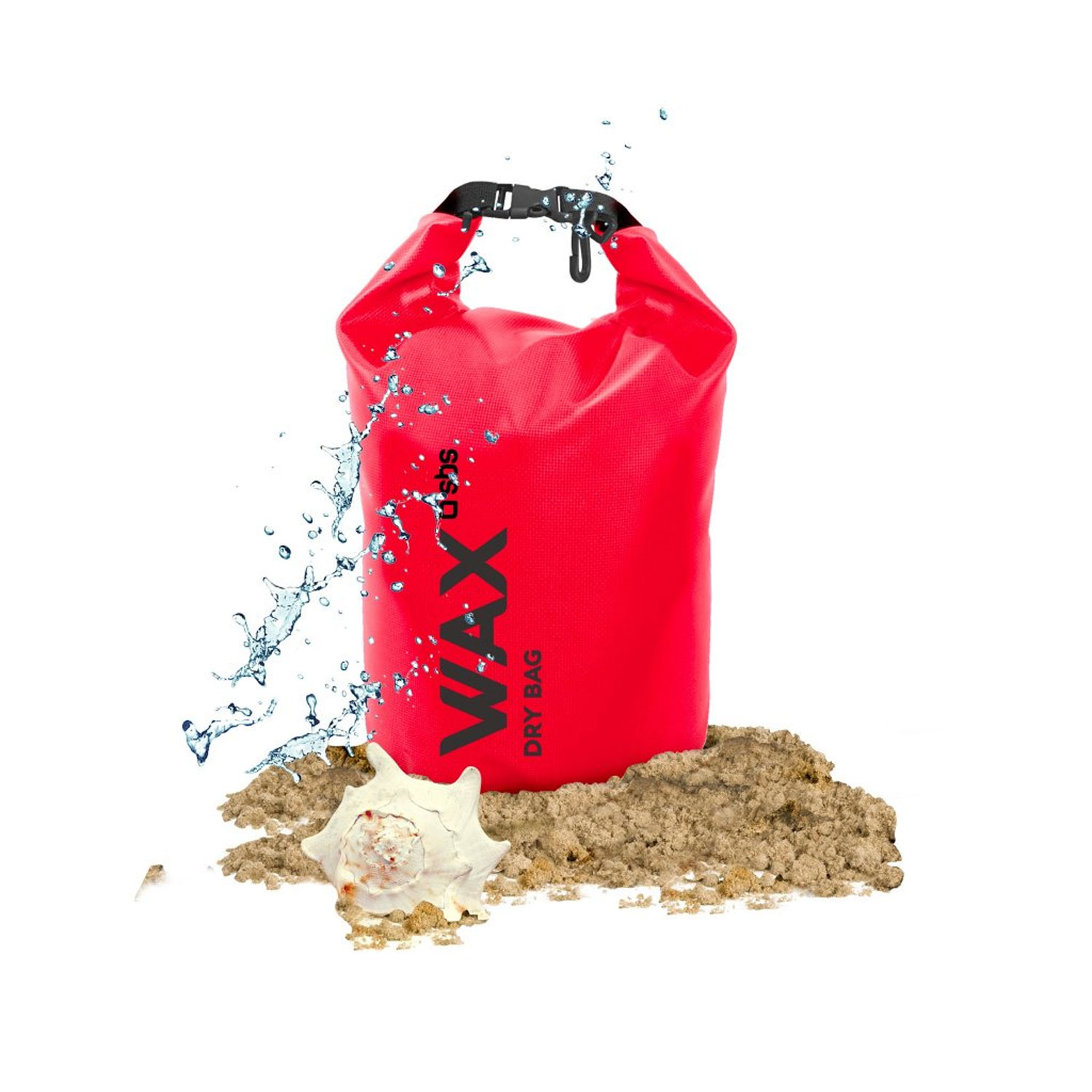 Strandrucksack 2 Liter wasserfest rot