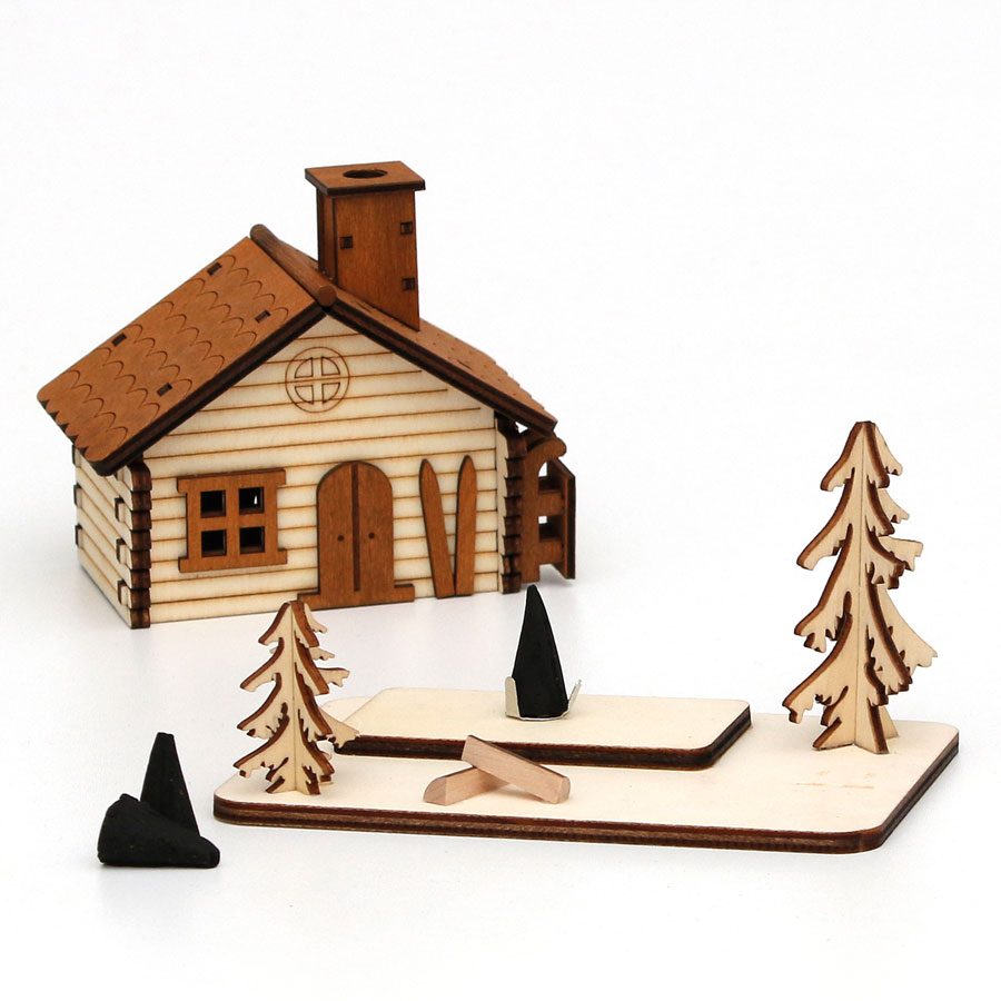 Holz Räucherhaus Skihütte