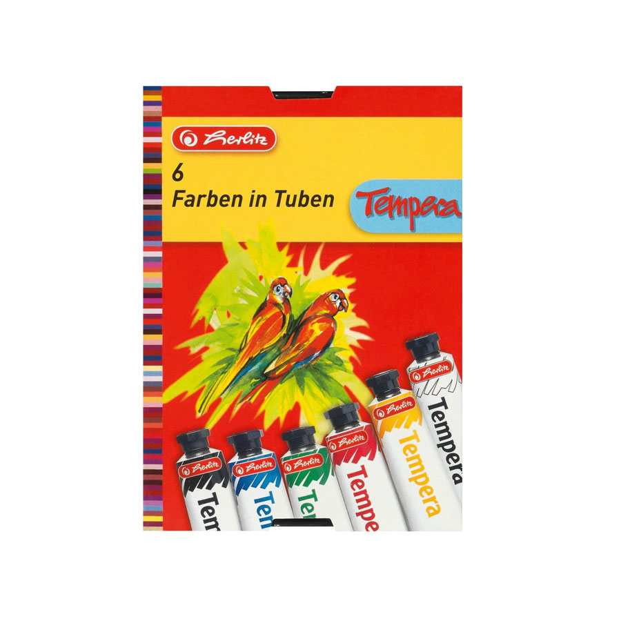 Schulmalfarben  6 Tuben Tempera