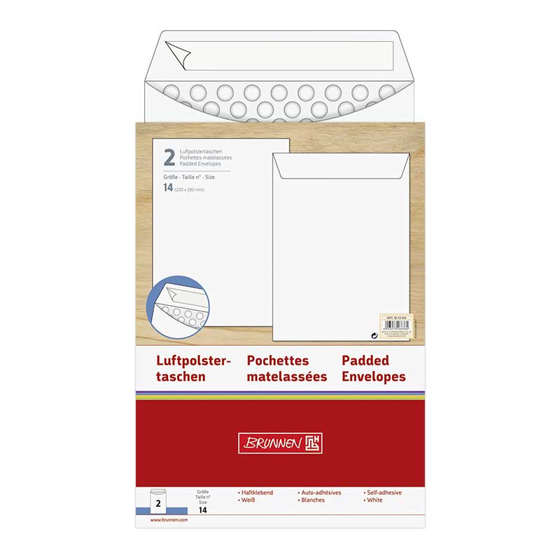 Luftpolstertasche 200x275 mm 2er  Brunnen