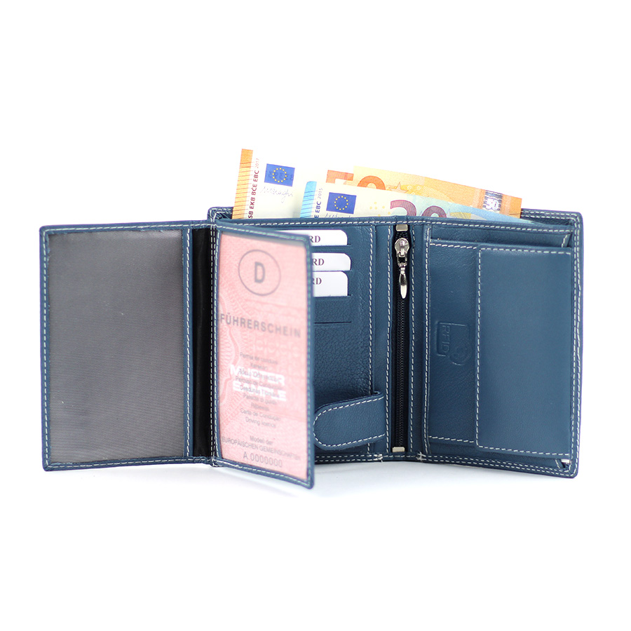 Geldbörse L&B He. hoch 2338 blau