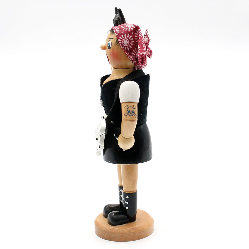 Holz Räucherfrau Rock-Lady 19cm Sigro