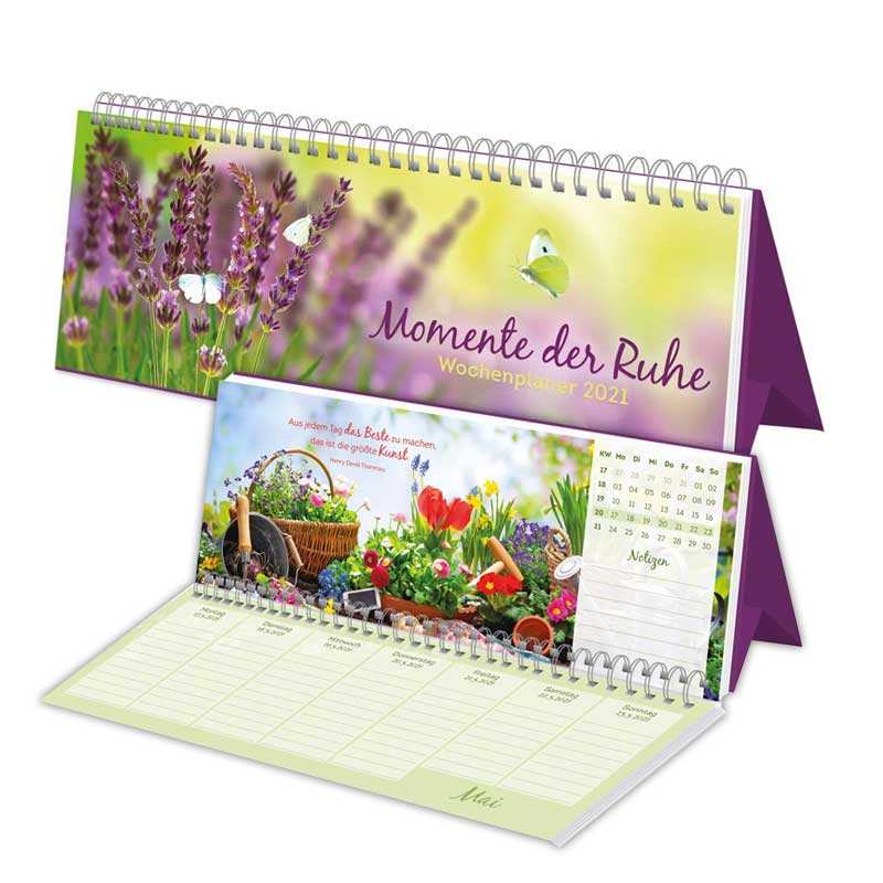 Kalender Tisch Momente der Ruhe