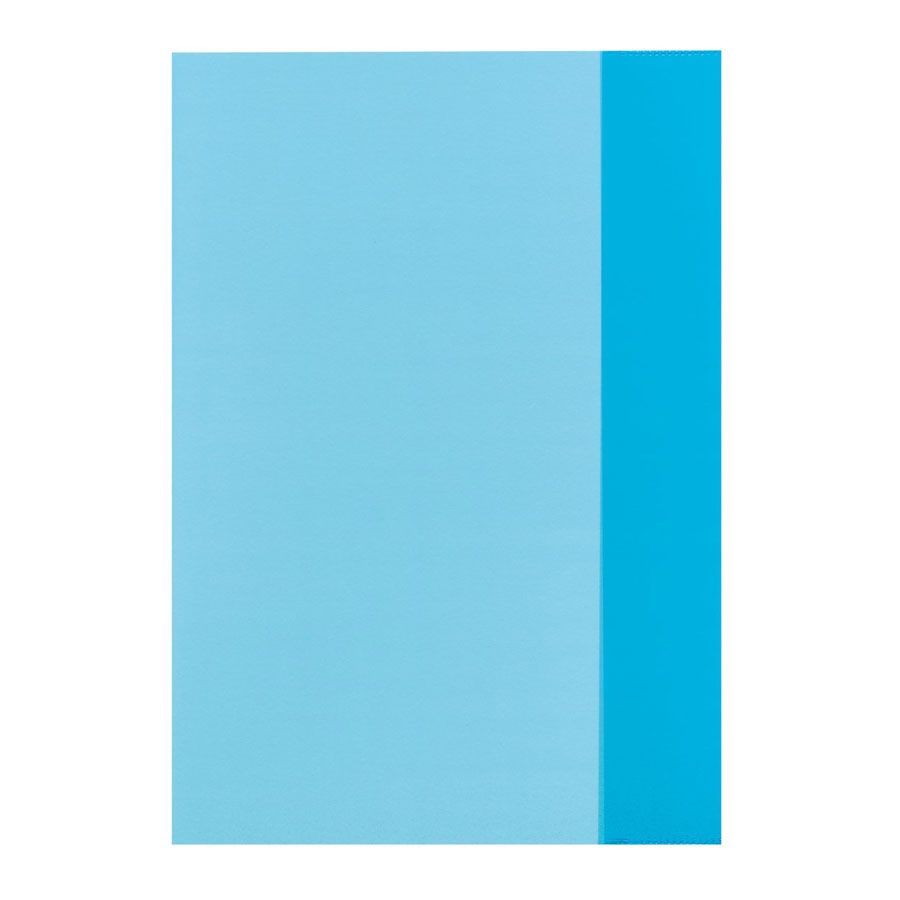 Heftschoner A4 Herlitz transp. blau