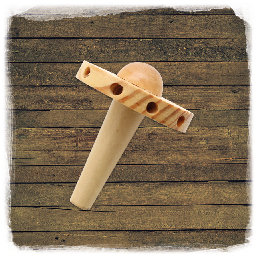Holz Pyramidenkopf Flügelrad Ersatzteil Ø6cm x 7,5cm Holz