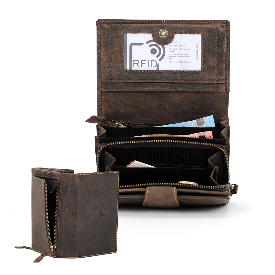 Geldbörse L&B Wild Damen 2393 BRN