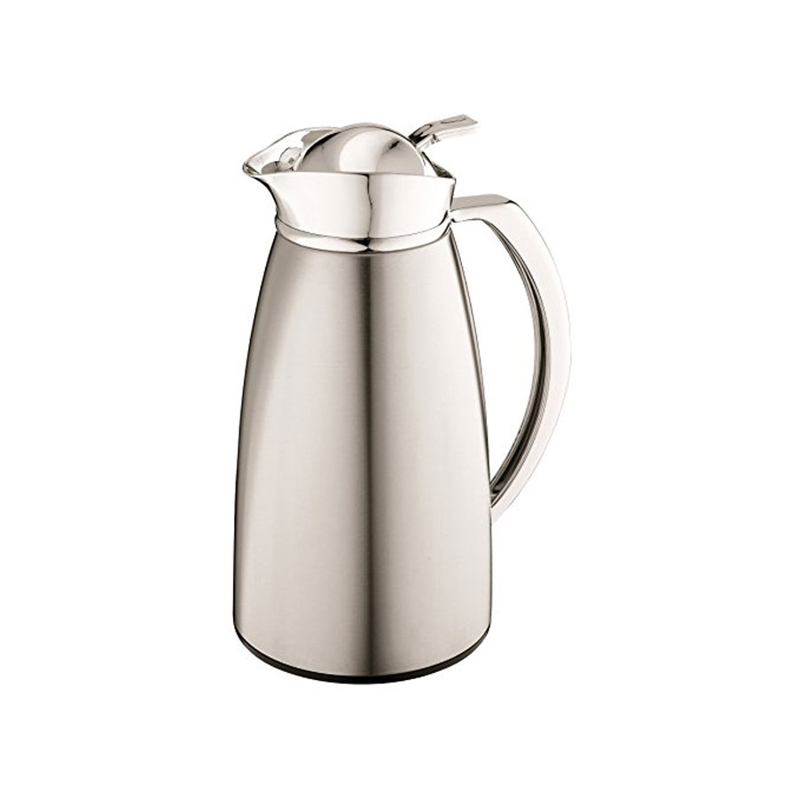 Thermoskanne 1L Edelstahl Glas