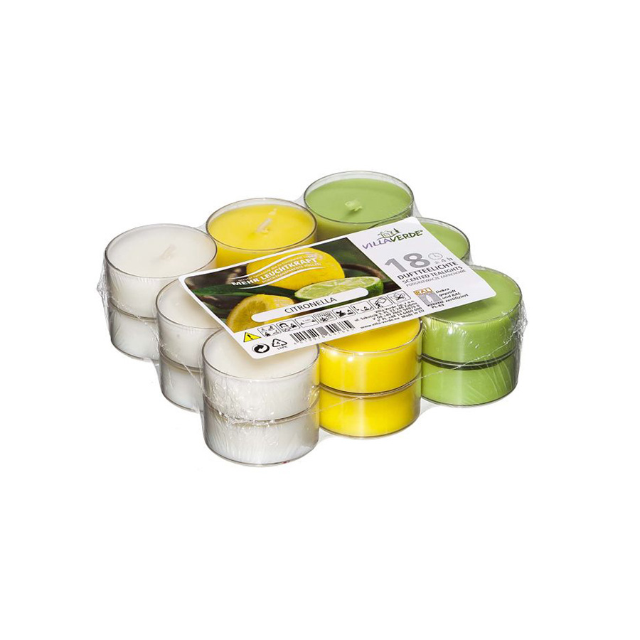 Citronella Teelichter 18er