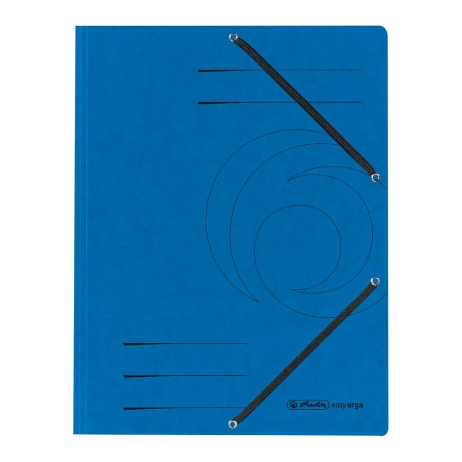 Einschlagmappe A4 Color blau Gummizug