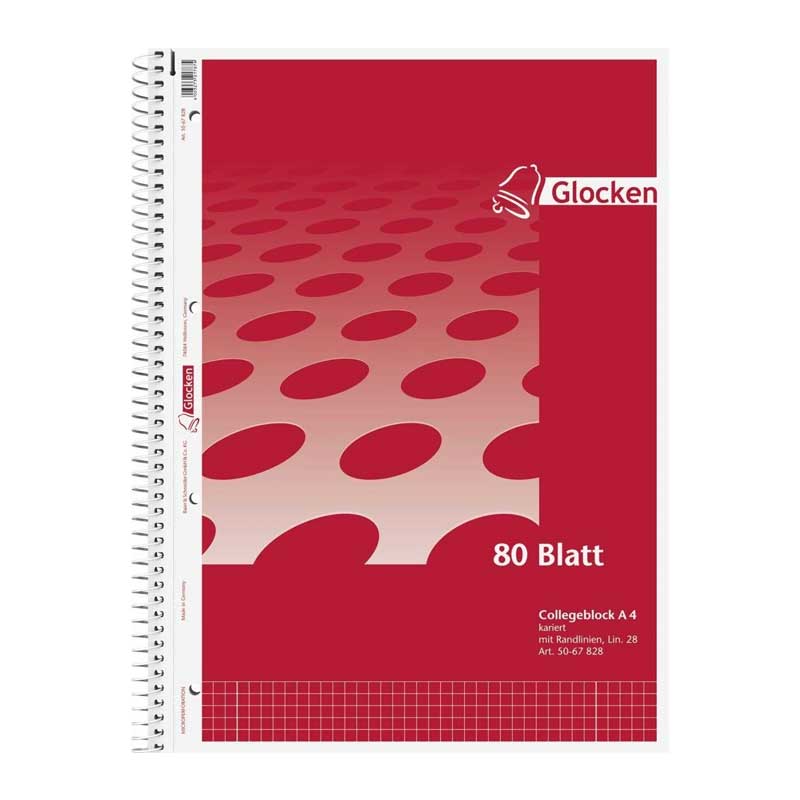 Collegeblock A4 kar 28  60g  Brunnen