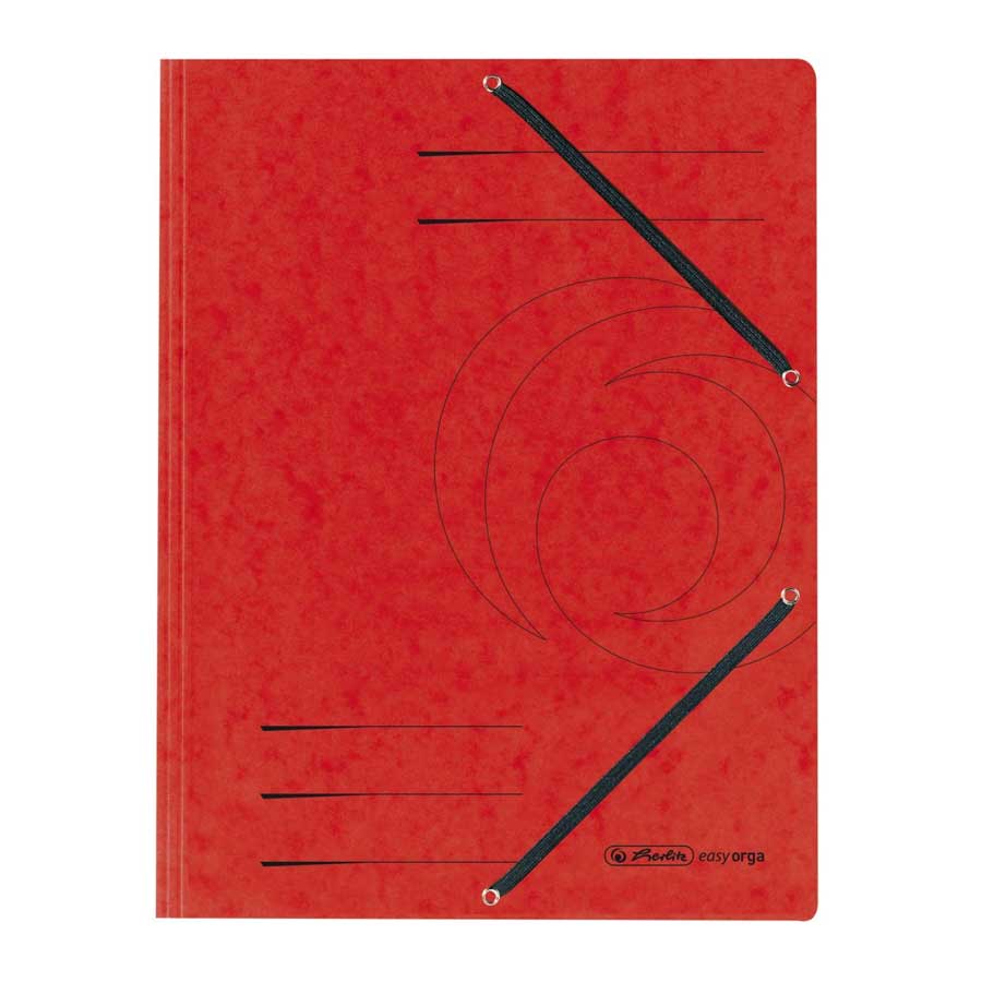 Einschlagmappe A4 Color rot Gummizug
