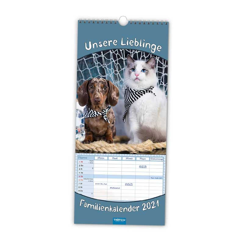 Kalender Wand Unsere Lieblinge Familie