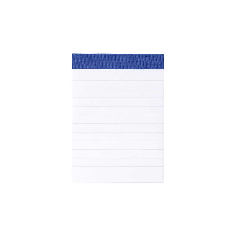 Notitzbuch A7 lin blau Gewebe Einfassung  Brunnen