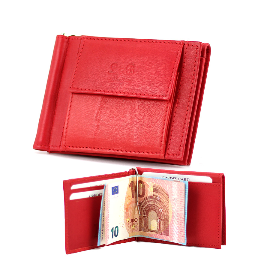 Geldbörse L&B Dollarclip 2342 rot