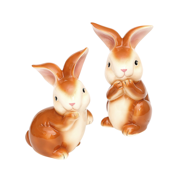 Porzellan Hase braun 18cm 