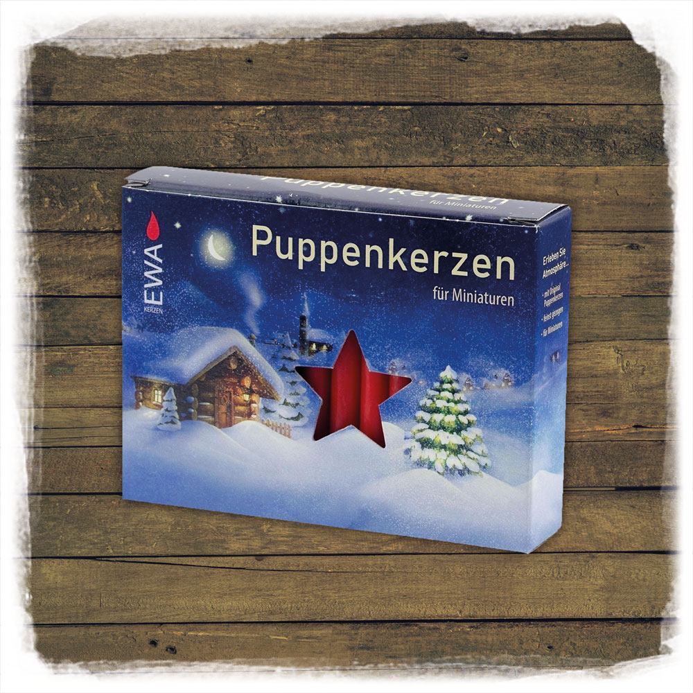 Puppenkerzen 40er rot EWA