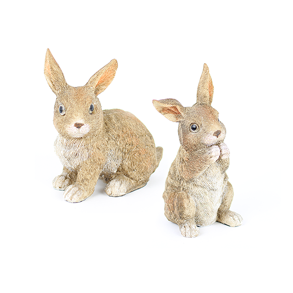 Steinharz Hase braun  NOOR