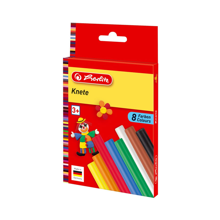 Knetmasse  8 Stangen Herlitz