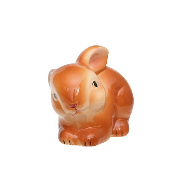 Porzellan Hase braun 12cm 4fach