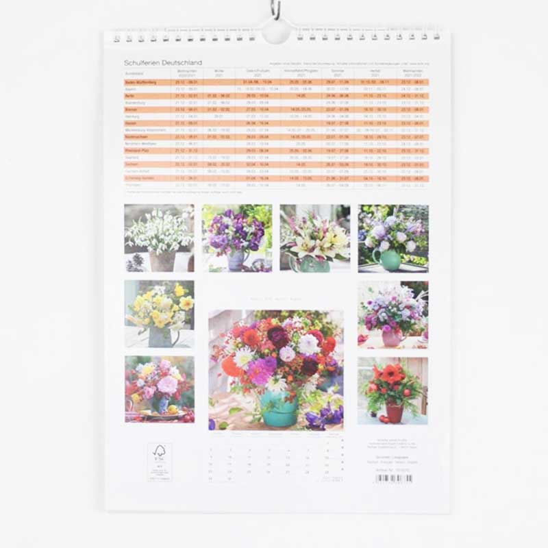 Kalender Broschüre Blumen 30x60cm H&B