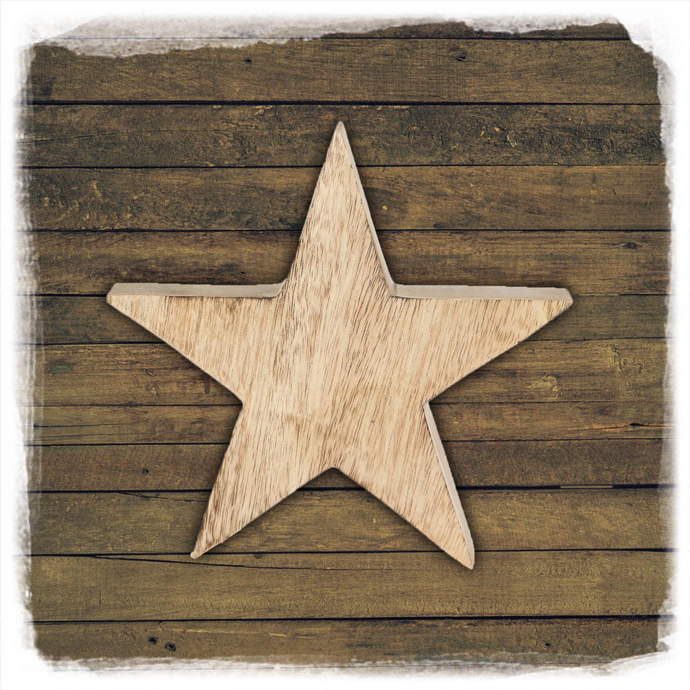 Holz Stern L Mangoholz Noor