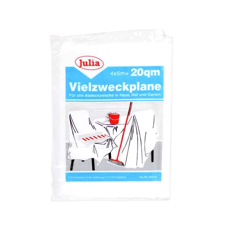 Abdeckplane 20 qm 4x5m  Julia