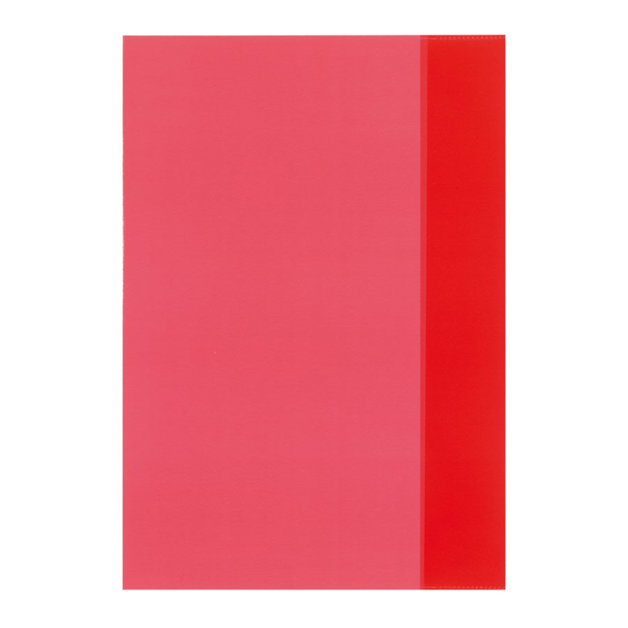 Heftschoner A4 Herlitz transp. rot