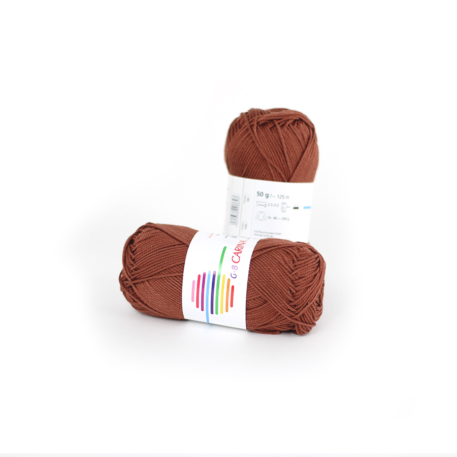 Strickwolle Carina braun 104