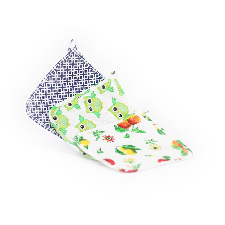 Topflappen 17x17cm sortierte Dekore