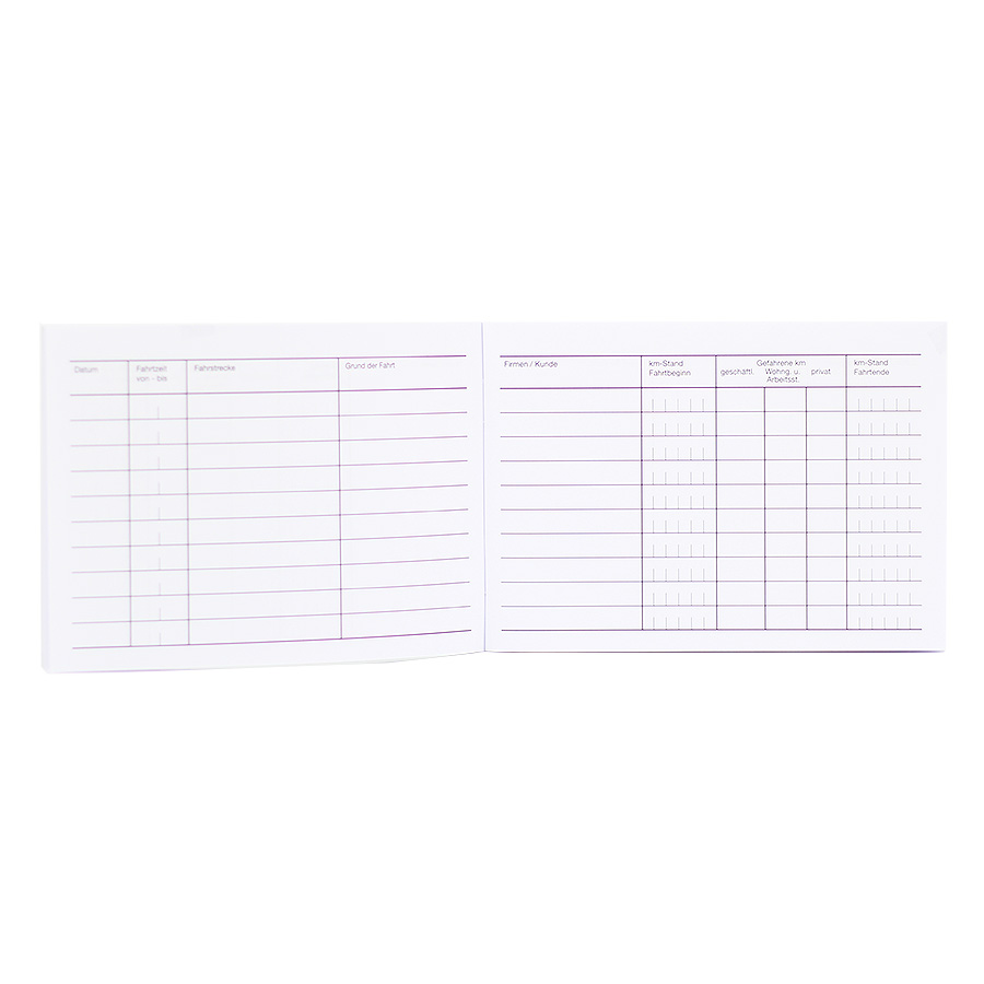 Fahrtenbuch 20 Blatt A6 Penig