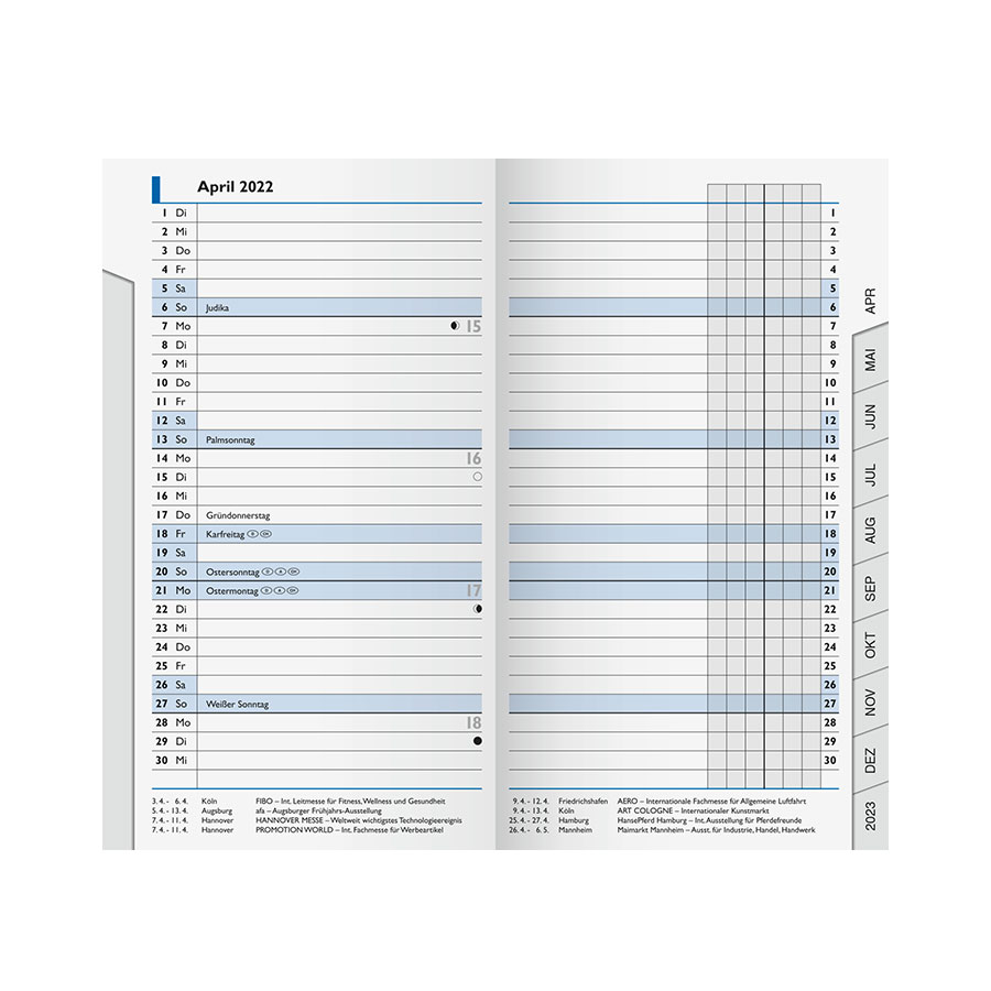 Kalender Monatskalender-Ersatzkalender Modell 753