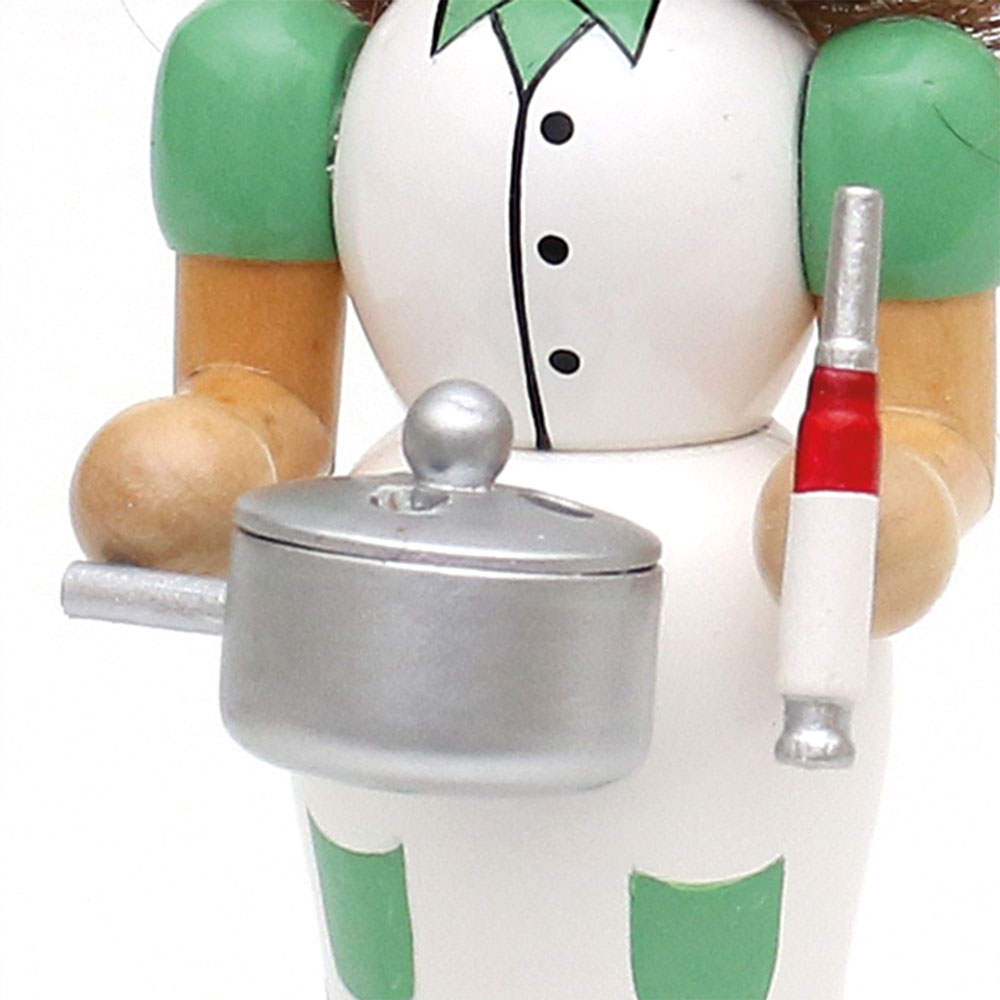 Holz Räucher Krankenschwester 19cm