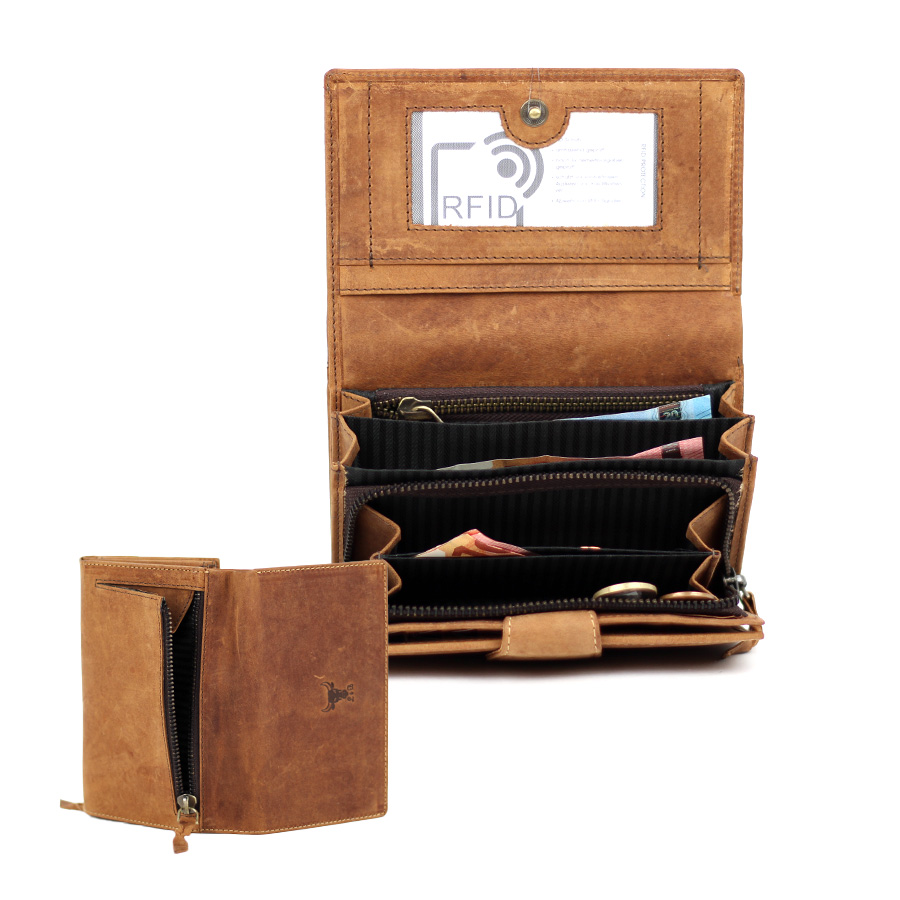 Geldbörse L&B Wild Damen 2393 TAN