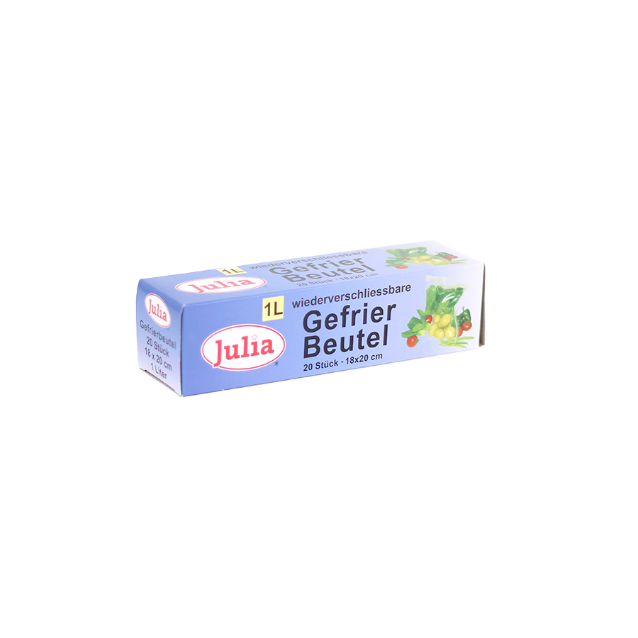 Gefrierbeutel 1L 20 Stk. wiederverschl. Julia