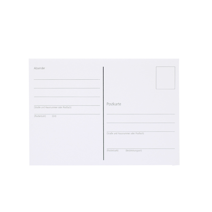 Postkartenblock A6 10 Blatt weiß