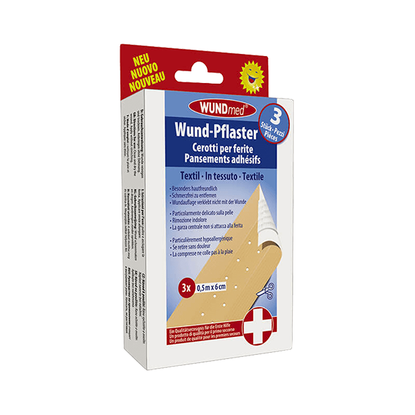 Pflaster Wundpflaster Textil 3x0,5mx6cm