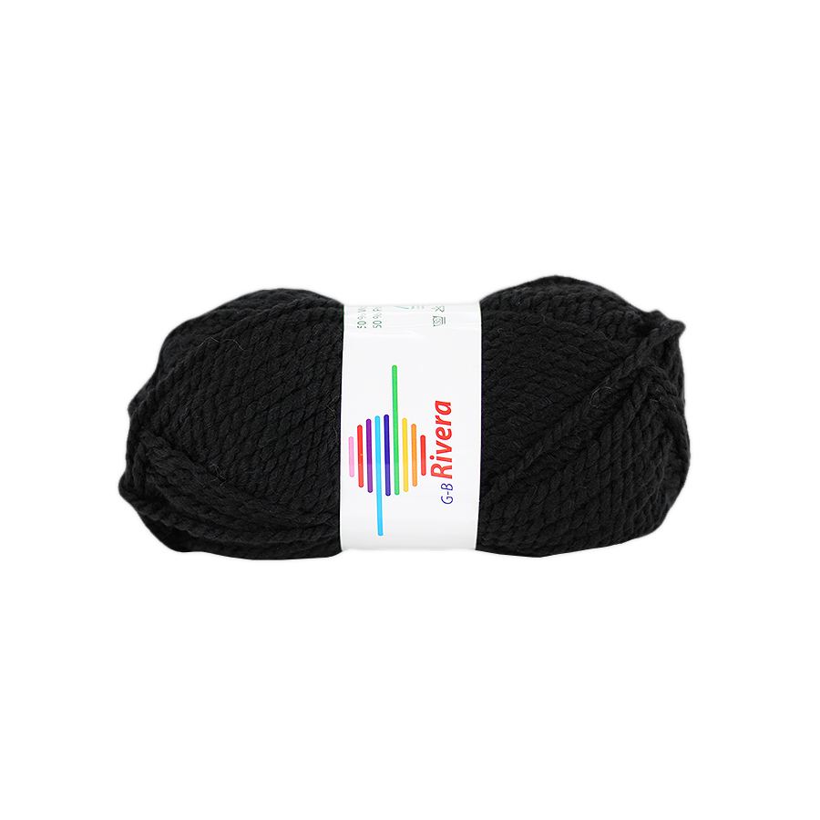 Strickwolle Rivera schwarz 10