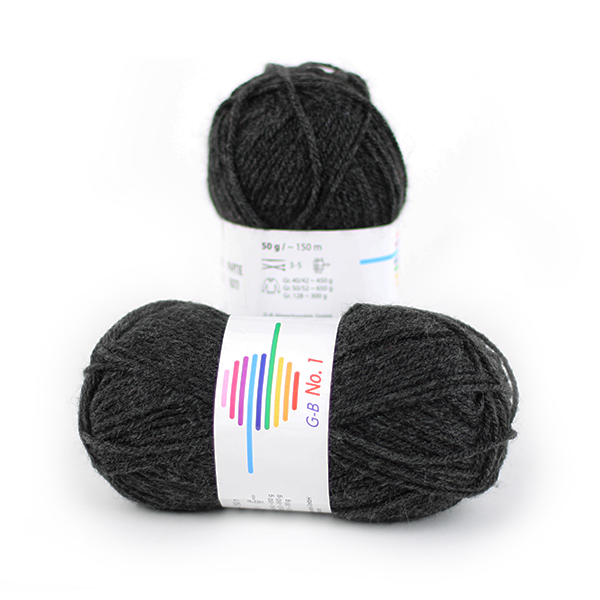 Strickwolle No.1 anthrazit 1003