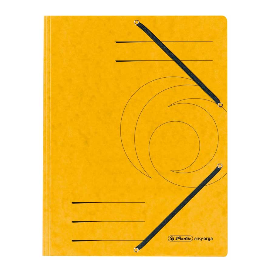 Einschlagmappe A4 Color gelb Gummizug