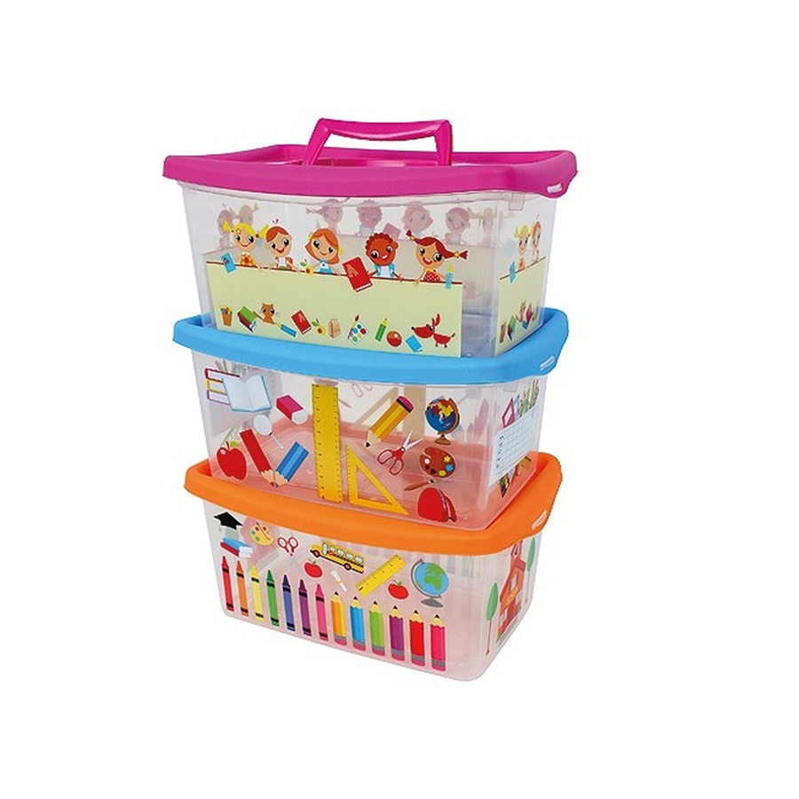Box 4L mit Deckel Kindermotiv