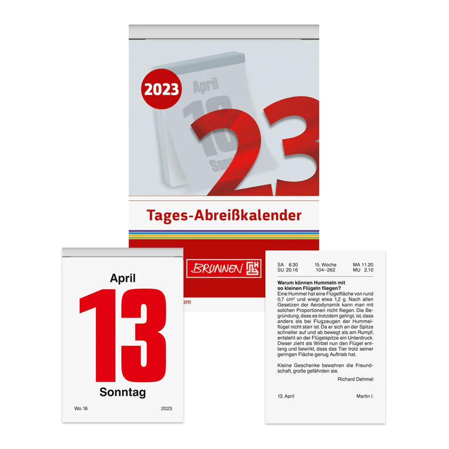 Kalender Tagesabreißkal. Nr.4  6,5x9,8cm