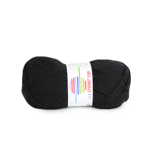 Strickwolle Sprint100 schwarz 267
