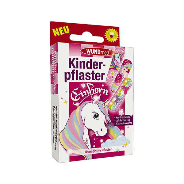 Pflaster Kinder 10er Einhorn