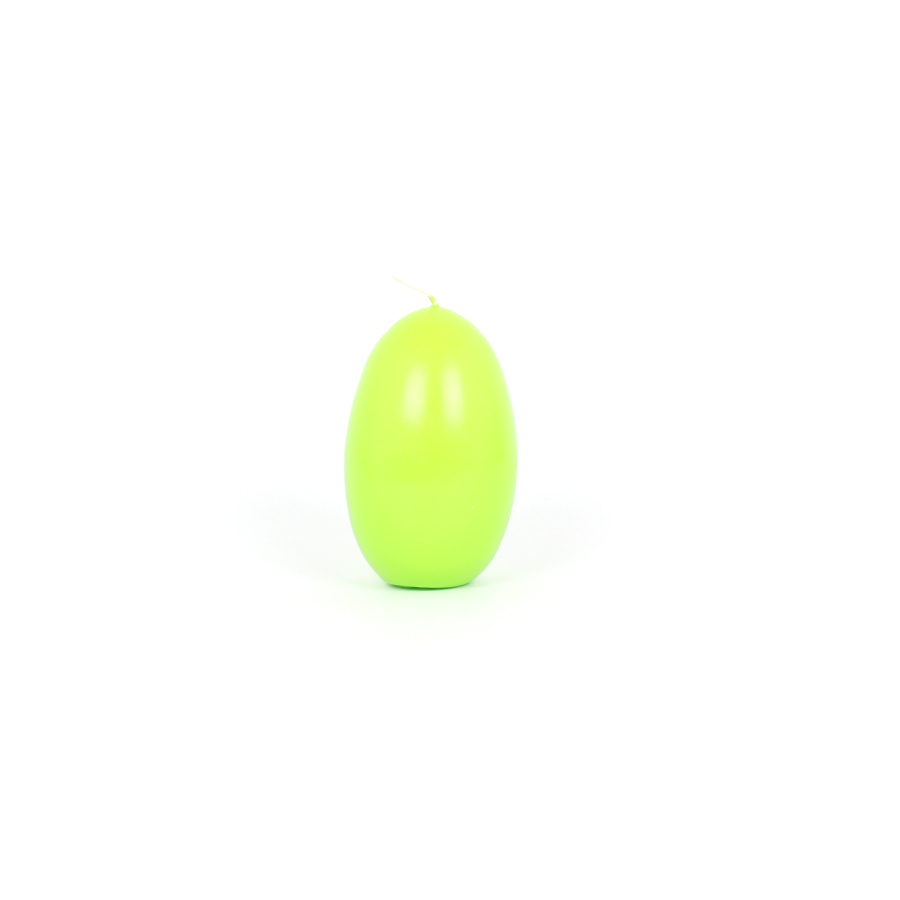 Kerze Osterei 12cm apfelgrün in Tüte