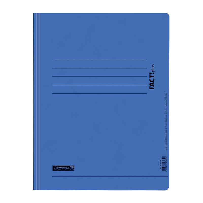 Schnellhefter Karton 375g blau  Brunnen